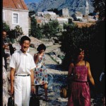 Dalmatia: Noboru Kimura and ECG team in a village