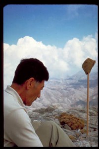 Crete: Noboru Kimura on summit Mt. Ihda