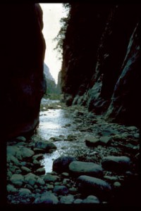 Crete: The Narrows in Samaria Gorge, Crete