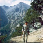 Crete: Noburo Kimura hiking in Samaria Gorge