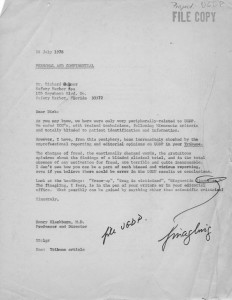 UGDP HB to Gubner July. 1978
